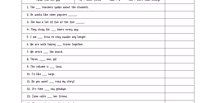 A printable fill-the-gap worksheet generated from a Rollama game