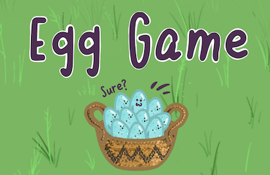 banner for the Egg Game multiple-choice English quiz game mode